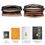 David Jones - Sac à Main Business Porte-Document Cuir PU Rigide Homme - Cartable Travail Affaires Ordinateur Portable Multi Poch