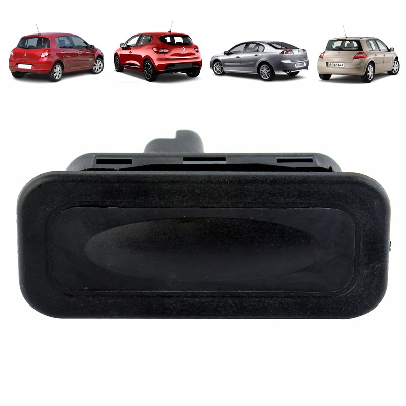 Bouton de coffre compatible pour Clio 3, Clio 4, Laguna 3, Megane 2, Scenic, Twingo 2, Zoé, Fluence, Modus (2002-2019) contacteu