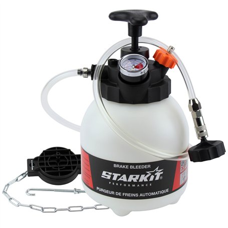 Purgeur de Frein (3 litres) avec adaptateurs multimarques. Purgeur Liquide de Frein | Purgeur de Frein Voiture QUALITÉ Professio