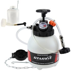 Purgeur de frein + bouteille de récupération liquide de frein (3 litres) avec adaptateurs multimarques. Purgeur de frein voiture
