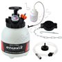 Purgeur de frein + bouteille de récupération liquide de frein (3 litres) avec adaptateurs multimarques. Purgeur de frein voiture