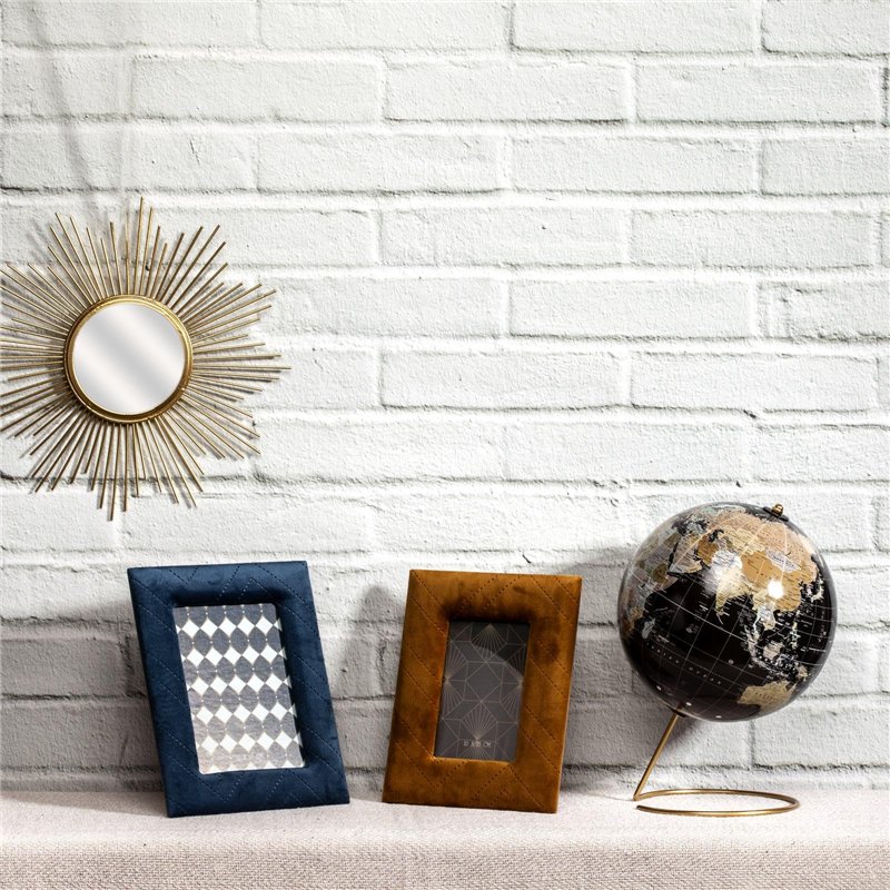 Image secondaire de Happy working - Globe terrestre décoratif, 21,5 x 29 cm, Design original et créatif noir CMMO1314