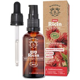 Bionoble Huile de Ricin Bio 50ml - 100% Pure