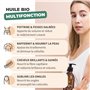 Bionoble Huile de Fenugrec Bio 50ml pour Grossir Poitrine et Fesses - Avec Pipette + Pompe - Bouteille en Verre - Macérât Huileu