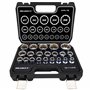 HASKYY 21PCS I 8-36 I Ensemble Jeu de douilles multiple I Tournevis 12 pans embouts de cle a douille 1/2" I acier CRV