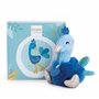Doudou et Compagnie - Peluche Paon - 15cm - Bleu - Minizoo - DC3526