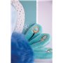Doudou et Compagnie - Peluche Paon - 15cm - Bleu - Minizoo - DC3526