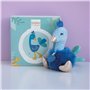 Doudou et Compagnie - Peluche Paon - 15cm - Bleu - Minizoo - DC3526