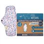 PHARMA'PROTECT- Lot de 2 Serviettes Hygiéniques Lavables - Pour Flux Abondants - Taille Nuit - 100% Coton Ultra Doux - Anti-Fuit
