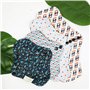 PHARMA'PROTECT- Lot de 2 Serviettes Hygiéniques Lavables - Pour Flux Abondants - Taille Nuit - 100% Coton Ultra Doux - Anti-Fuit