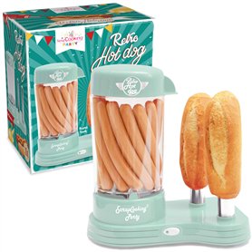 Scrap Cooking - Machine à Hot Dogs - Appareil pour Créer ses Véritables Hot-Dogs U.S. - Capacité 12 saucisses & 2 pains