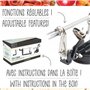 SCRAP COOKING Épluche Pomme 3-en-1 Need’it - En Métal - Éplucheur Pèle Découpe Qualité Professionnelle Inox pour Pâtisserie, Cui