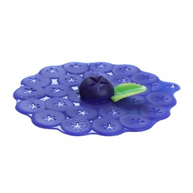 Charles Viancin - Couvercle Blueberry en Silicone -15cm- Couvercle Hermétique pour Stocker et Cuisiner vos Aliments - Sans BPA -