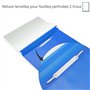 Waytex 931340 Chemises à lamelles A4 Lot de 10 Chemises de Présentation en polypropylène Couverture transparente 5 Couleurs asso
