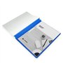 Waytex 931340 Chemises à lamelles A4 Lot de 10 Chemises de Présentation en polypropylène Couverture transparente 5 Couleurs asso