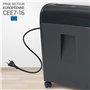 WAYTEX 77323 Destructeur de Documents Coupe Croisée 10 Feuilles - CD et DVD - Bac Tiroir 14L - sur roulettes – Rapide et Perform