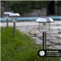 Xanlite, SO1017, Lot de 8 Balises Solaires LED, Acier et Plastique