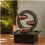 ZEN'LIGHT, Fontaine d'Intérieur Zen Terai, Décoration d'intérieur Originale, Ecoulement d'Eau Naturel- Eclairage Led Multicolore