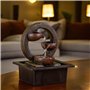 ZEN'LIGHT, Fontaine d'Intérieur Zen Terai, Décoration d'intérieur Originale, Ecoulement d'Eau Naturel- Eclairage Led Multicolore