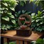 ZEN'LIGHT, Fontaine d'Intérieur Zen Terai, Décoration d'intérieur Originale, Ecoulement d'Eau Naturel- Eclairage Led Multicolore