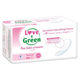 Love & Green Serviettes Incontinence Normal x 12
