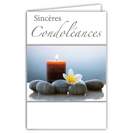 AFIE 64-1029-B Carte Sincères Condoléances avec Enveloppe Blanche - Cérémonie Funéraire d’Adieu Funérailles Décès Deuil Enterrem