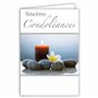AFIE 64-1029-B Carte Sincères Condoléances avec Enveloppe Blanche - Cérémonie Funéraire d’Adieu Funérailles Décès Deuil Enterrem