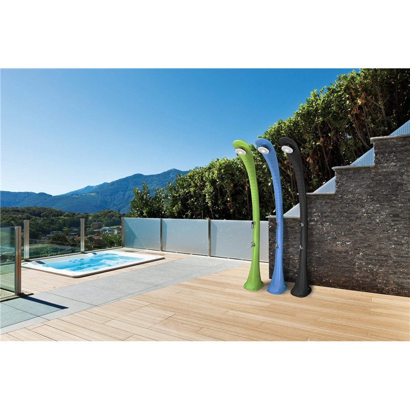 Image secondaire de Formidra - Douche Solaire Cobra 32L - DS-C720VE - Douche Solaire Extérieure avec Rince Pieds pour Jardin - Chauffage par Énergie