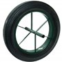 WERKA PRO - 10359 - Roue Increvable 15" - Diam 385 x 85 cm - Axe 20 mm / Longueur 242 mm - Pour Brouette ou Remorque Jardin