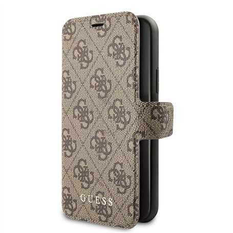 Guess GUFLBKSN614GB Collection 4G Coque pour iPhone 11 Marron