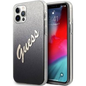Guess GUHCP12LPCUGLSBK Vintage Glitter Collection Coque pour iPhone 12 Pro Max