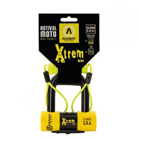 AUVRAY - Antivol moto bloque disque MINI U - BLOCK DISC XTREM MINI - Haute sécurité - Cordon de rappel-Certifié SRA et ART-Recom