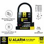 AUVRAY - Antivol vélo avec alarme - U ALARME 128X245 D.14-3 CLES - Résistance exceptionnelle - Coque de protection en plastique 