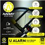 AUVRAY - Antivol vélo avec alarme - U ALARME 128X245 D.14-3 CLES - Résistance exceptionnelle - Coque de protection en plastique 