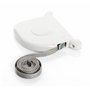 Enrouleur Sangle Pivotant Blanc pour Volet Roulant - Boîtier Compact avec Sangle Gris Clair 5m - Installation Facile
