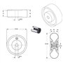 LOT de 2 x roue gonflable diable 260 x 85 (3.00-4) alésage 20 mm roulement à rouleaux