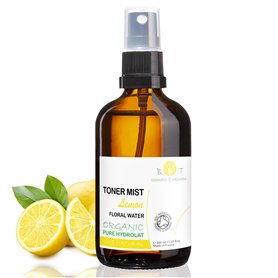 B.O.T cosmetic & wellness - Hydrolat de Citron 100% Organique | Eau Florale 500 ml | Soins Peau Sensible | Lotion Bébé | Après R
