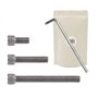 X3 Vis Longue 1/4 Trépied Accessoire au Pas Kodak Standard 1/4" Assistant Camera Screw 14/-20 Iso 1222:2010 Photography Tripod C