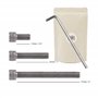 X3 Vis Longue 1/4 Trépied Accessoire au Pas Kodak Standard 1/4" Assistant Camera Screw 14/-20 Iso 1222:2010 Photography Tripod C