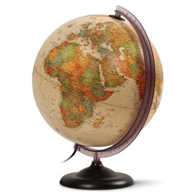 WONDAY Globe terrestre lumineux 30 cm "First" Antique