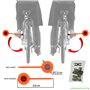 cyclingcolors 1x ECARTEUR DE Danger avec CATADIOPTRE REFLECHISSANT SECURITE VISIBILITE Velo Cycle Mixte Rabattable