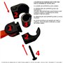 cyclingcolors 1x ECARTEUR DE Danger avec CATADIOPTRE REFLECHISSANT SECURITE VISIBILITE Velo Cycle Mixte Rabattable