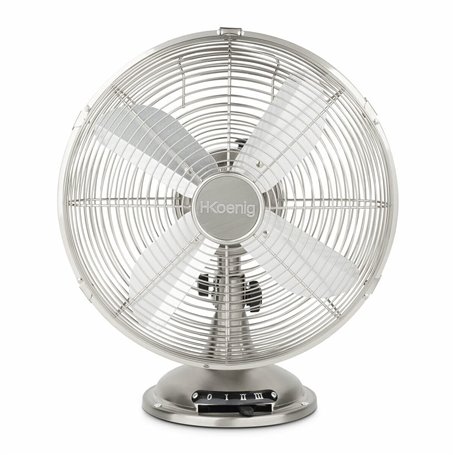 Ventilateur électrique de table H.Koenig JOE48 Silencieux Design métal