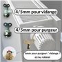 BYMEO, Trois Cle Carre De 4/5 et 6 mm Purge Radiateurs De Chauffage/Vrai Matériel De Qualité Professionnel Pour Purgeur Et Vidan