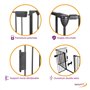 FACILITYS - Barrière de Sécurité Enfant - Grille Protection Cheminée Enfant Pliable - Grand Format en Métal de 300 cm - 1 Porte 