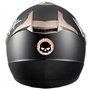 Stickers rétro réfléchissant pour Casque de Moto Harley Davidson Skull Orange