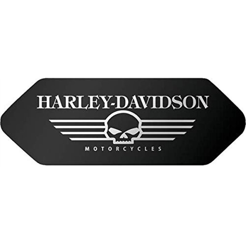 Image secondaire de Stickers rétro réfléchissant pour Casque de Moto Harley Davidson Pack Complet Ailes Black (4 Stickers)