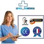 300 Gants de Toilette Jetables Ultra Doux - Non Tissés Molletonnés - Soins Médicaux et Hygiène - Blanc - Le Pro du Médical