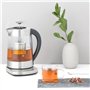 H.Koenig Théière Bouilloire Instant T électrique en Verre 1.7L TI700 avec Infuseur filtre à Thé Inox 2400W Compacte, Ebullition 