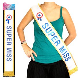Echarpe Super Miss - Bleu - Taille Unique